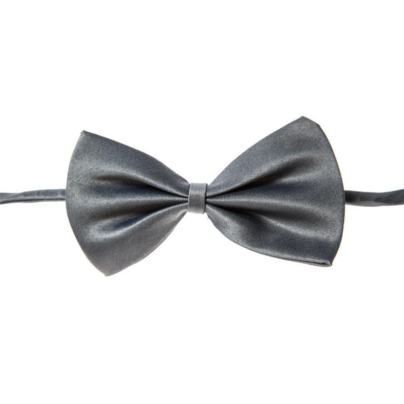 Adjustable Bow Tie Pet Kitten Dog Cat  Puppy Wedding Pet Collar [Grey]