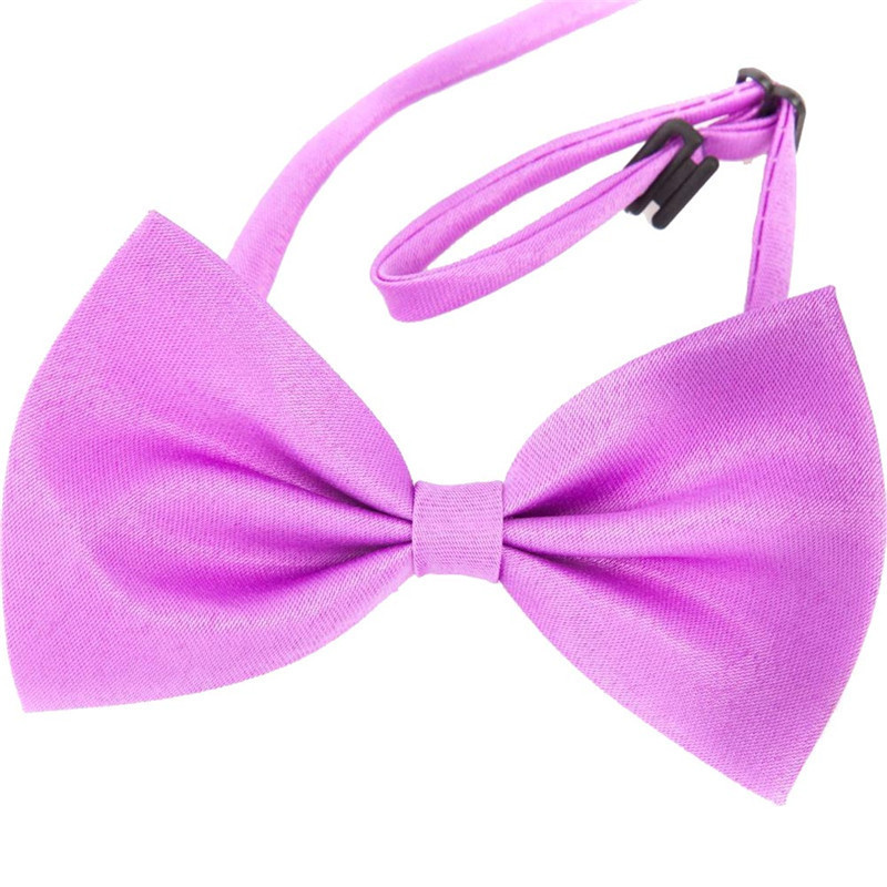 Adjustable Bow Tie Pet Kitten Dog Cat  Puppy Wedding Pet Collar [Lavender]