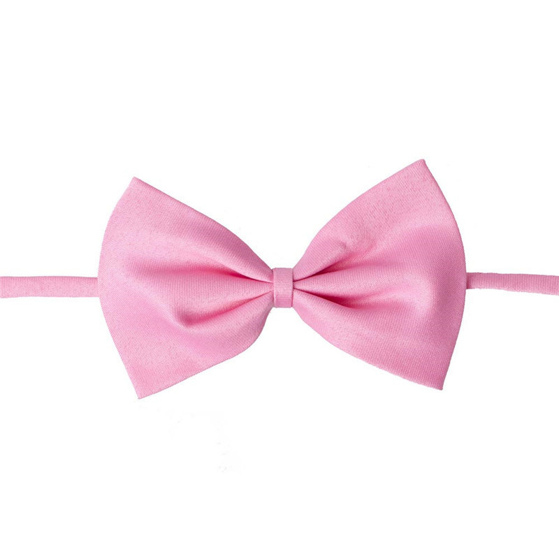 Adjustable Bow Tie Pet Kitten Dog Cat  Puppy Wedding Pet Collar [Pink]