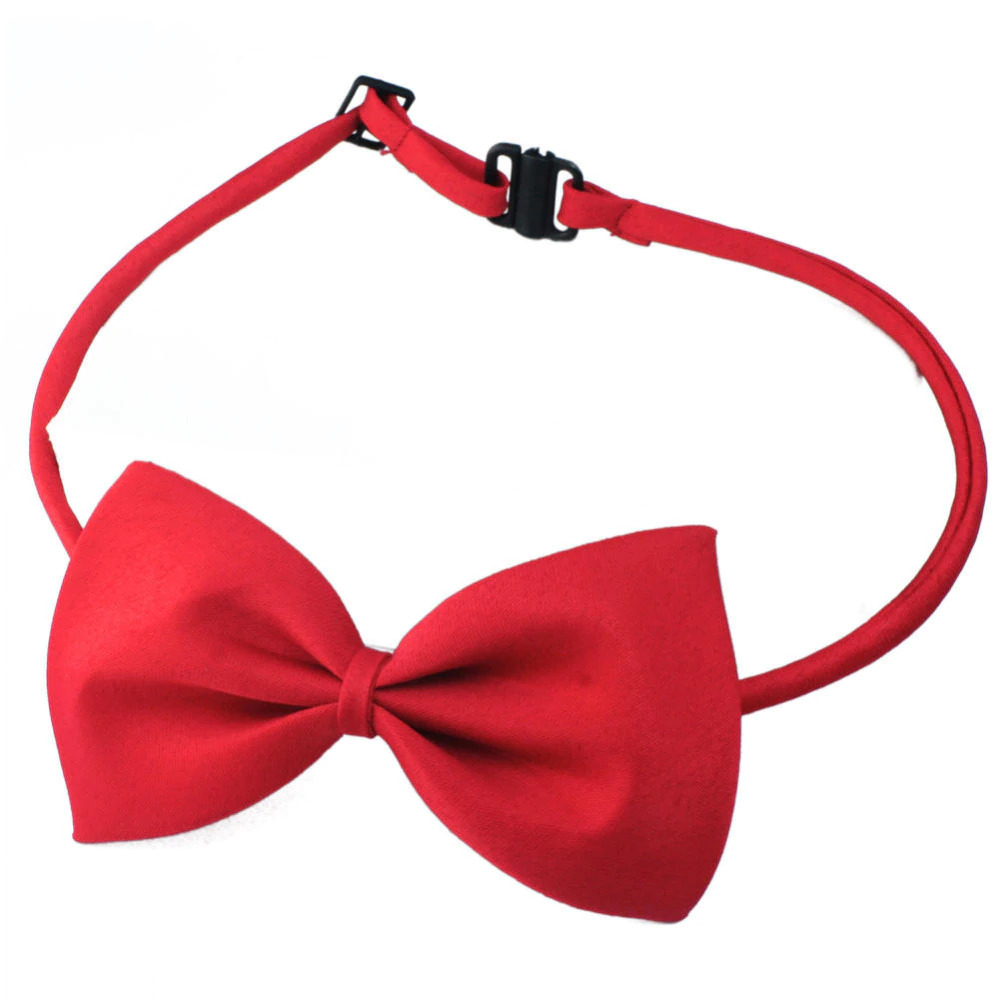 Adjustable Bow Tie Pet Kitten Dog Cat  Puppy Wedding Pet Collar [Red]