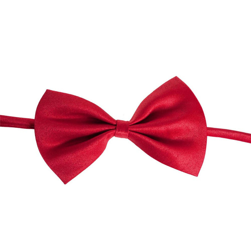 Adjustable Bow Tie Pet Kitten Dog Cat  Puppy Wedding Pet Collar [Royal Red]